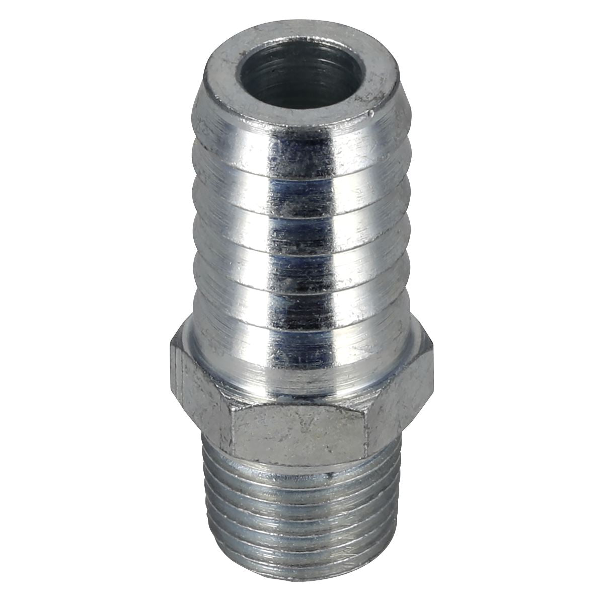 Sealey Screwed Air Tool Tailpiece Male 1/4"BSPT 1/2" Hose Pack of 5 AC40