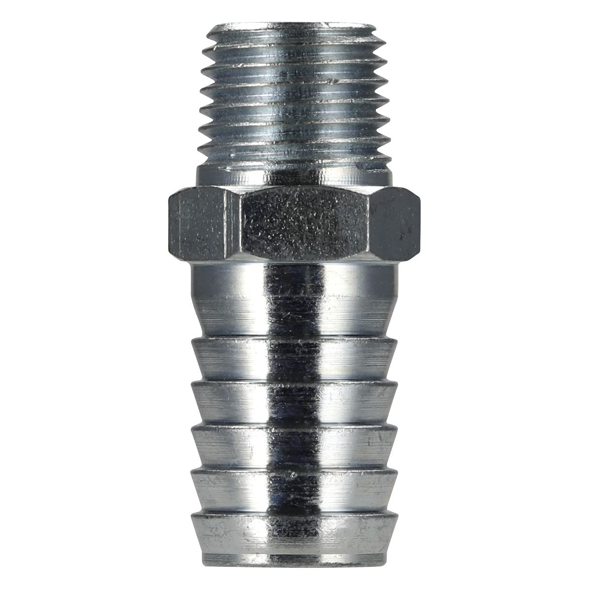 Sealey Screwed Air Tool Tailpiece Male 1/4"BSPT 1/2" Hose Pack of 5 AC40