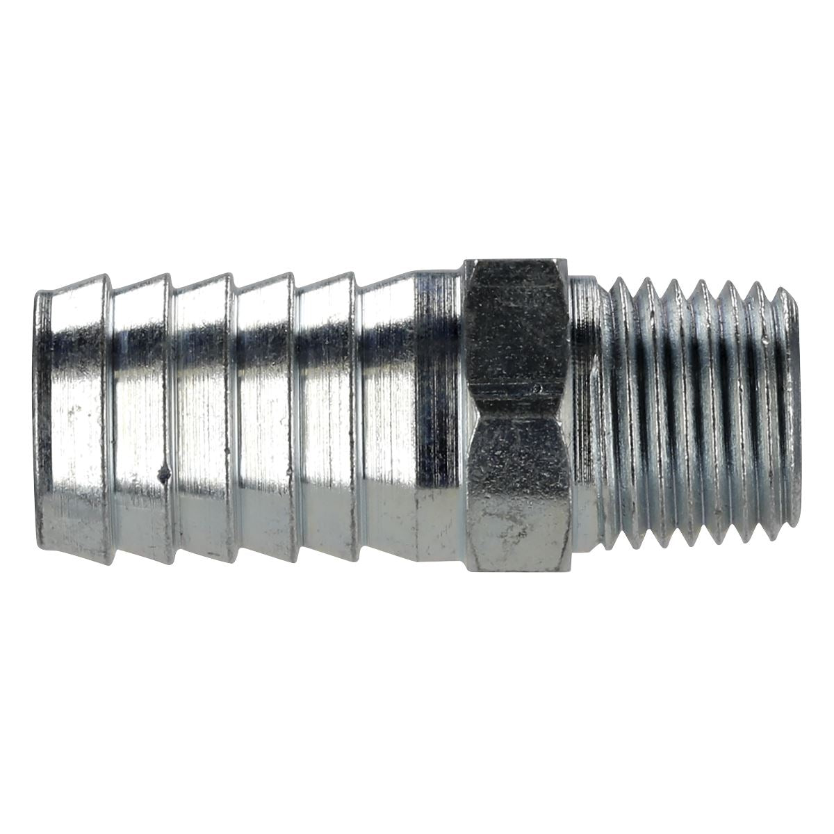 Sealey Screwed Air Tool Tailpiece Male 1/4"BSPT 1/2" Hose Pack of 5 AC40