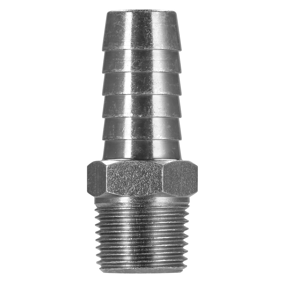 Sealey Screwed Air Tool Tailpiece Male 3/8"BSPT 1/2" Hose Pack of 5 AC42