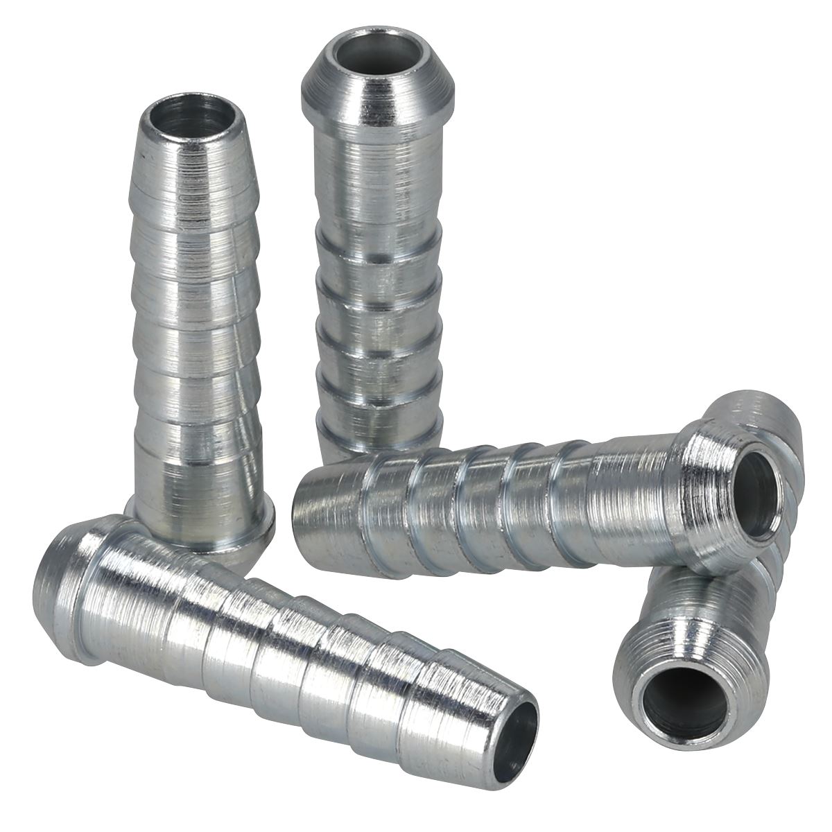 Sealey Coned Air Tool Tailpiece 5/16" Hose 1/4"BSP Union Nut Pack of 5 AC45