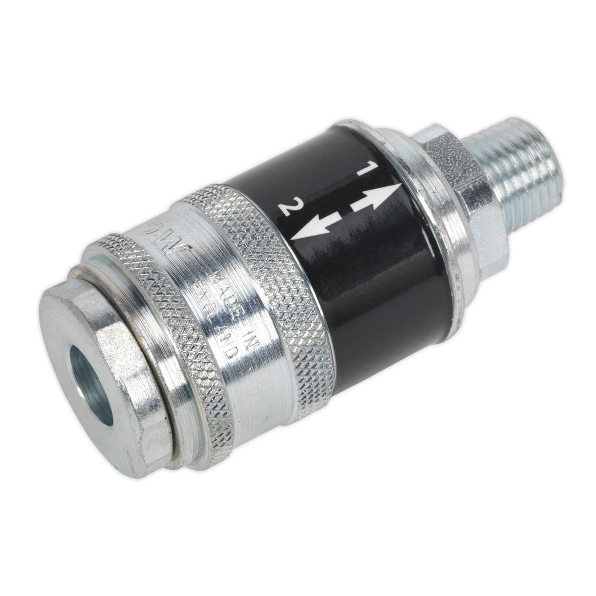 Sealey Safety Coupling Body Male 1/4"BSPT Compatible With PCL Adaptors AC56