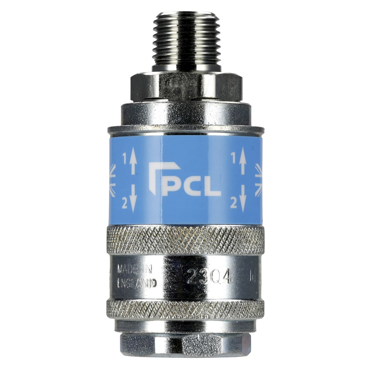 Sealey Safety Coupling Body Male 1/4"BSPT Compatible With PCL Adaptors AC56