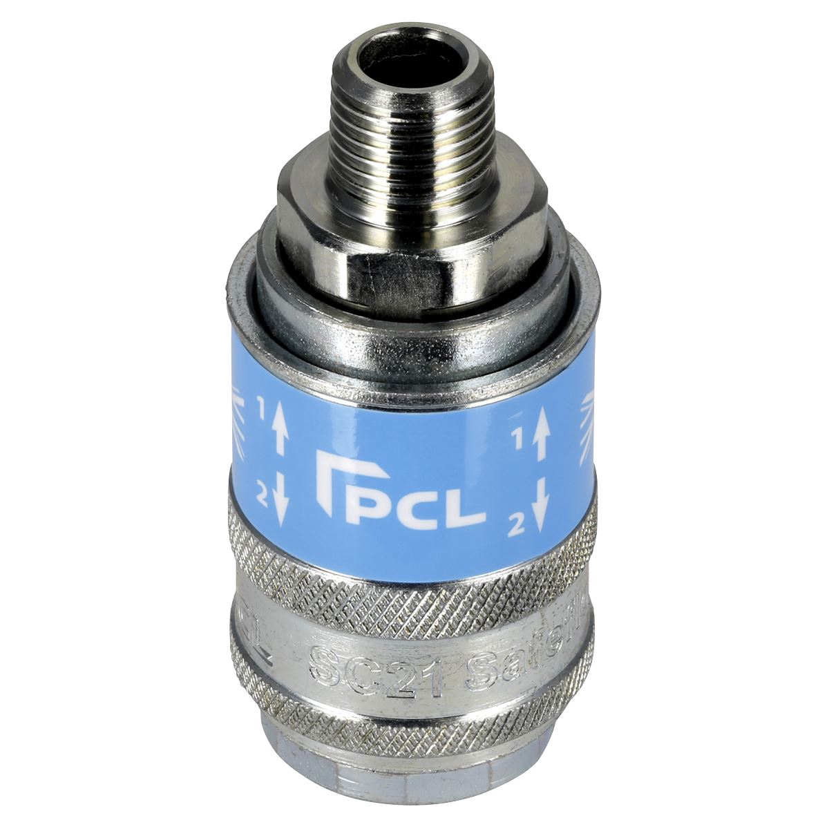 Sealey Safety Coupling Body Male 1/4"BSPT Compatible With PCL Adaptors AC56