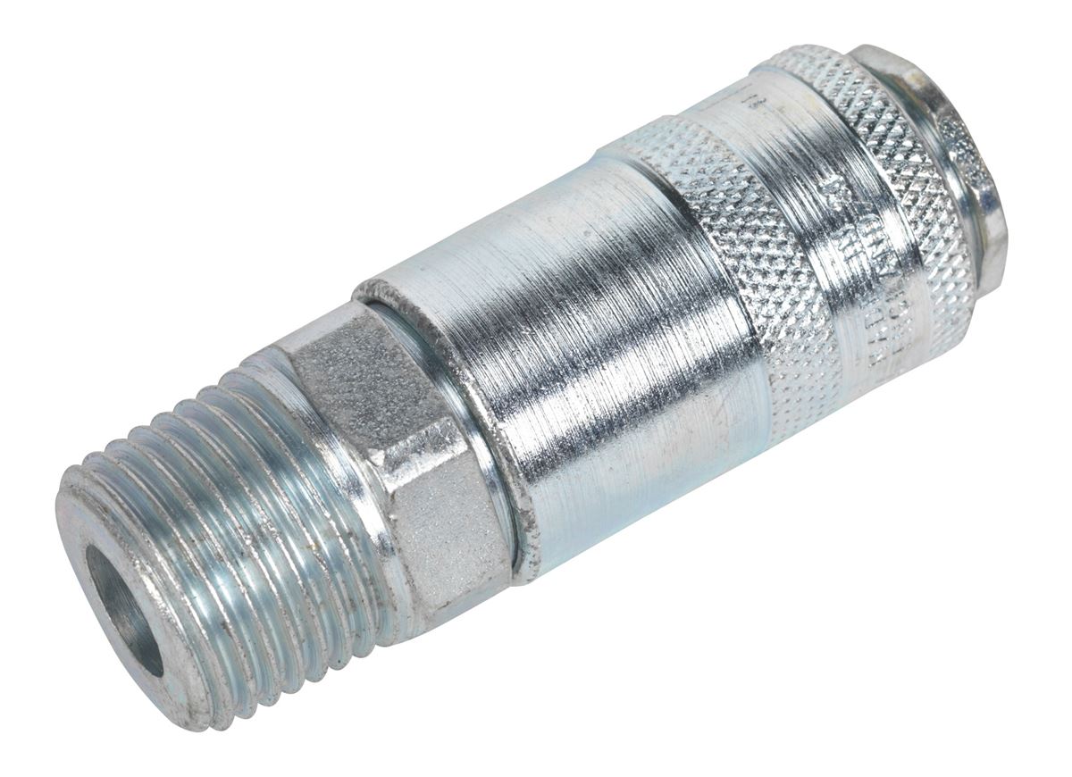 Sealey Coupling Body Male 1/2"BSPT Will Fit Vertex Slim Type Couplings AC63