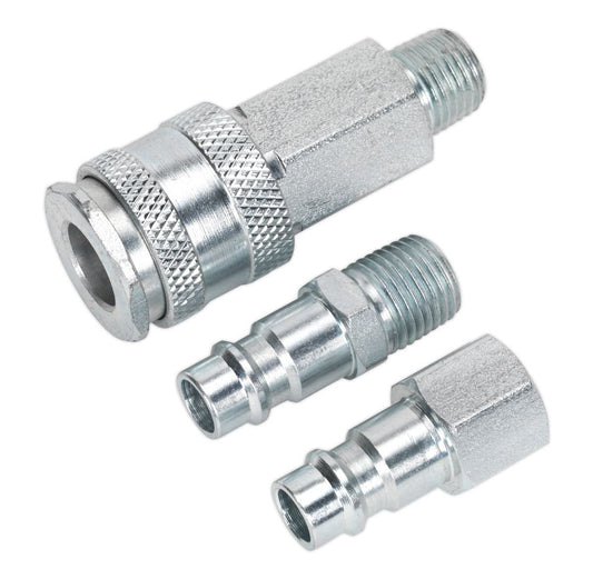 Sealey Air Tool Coupling Kit 1/4"BSP High Flow ACH60