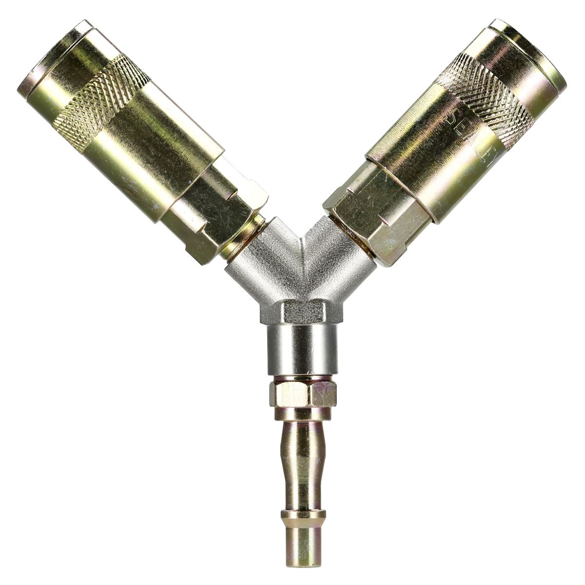 Sealey Y Adaptor Twin Air Line Coupling For Garage Workshop Tools ACX55
