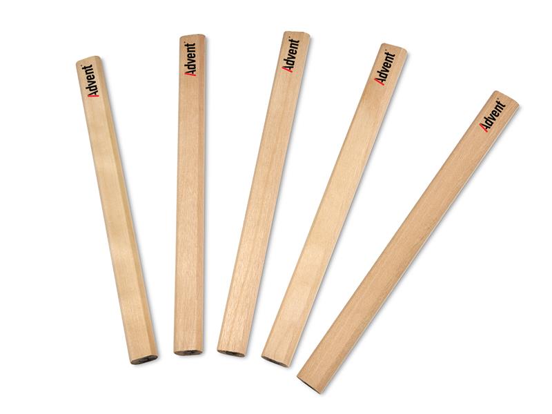 Advent Hard Lead Carpenter's Pencils (Box 72) ADVACPH72