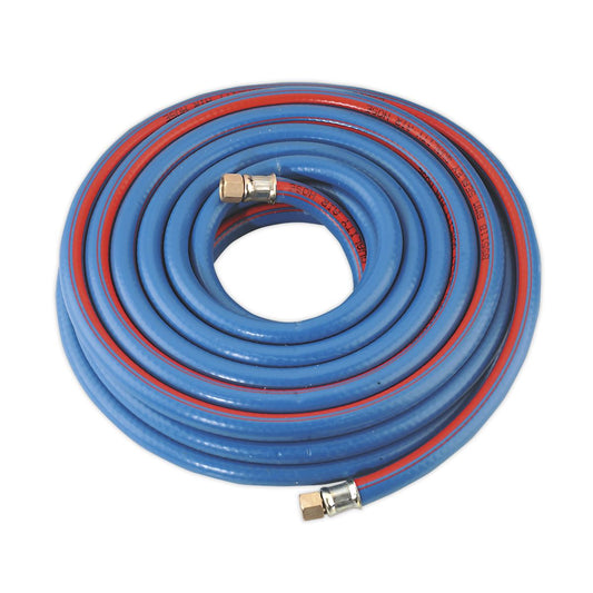 Sealey Air Line Hose 10m x 8mm with 1/4"BSP Unions Extra Heavy Duty AH10R