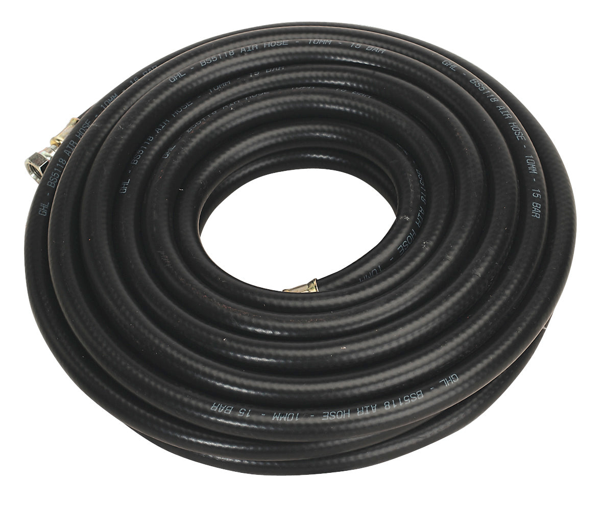 Sealey Air Line Hose 10m x 10mm with 1/4"BSP Unions Heavy Duty AH10RX/38