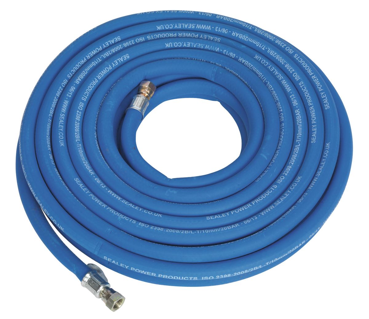 Sealey Air Line Hose 15m x 10mm with 1/4"BSP Unions Extra-Heavy-Duty AH15R/38