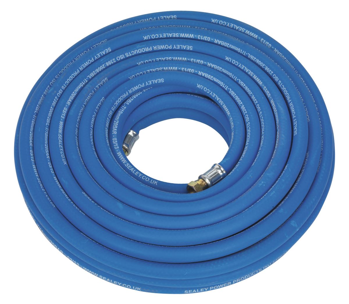 Sealey Air Line Hose 20m x 10mm with 1/4"BSP Unions Extra Heavy Duty AH20R/38