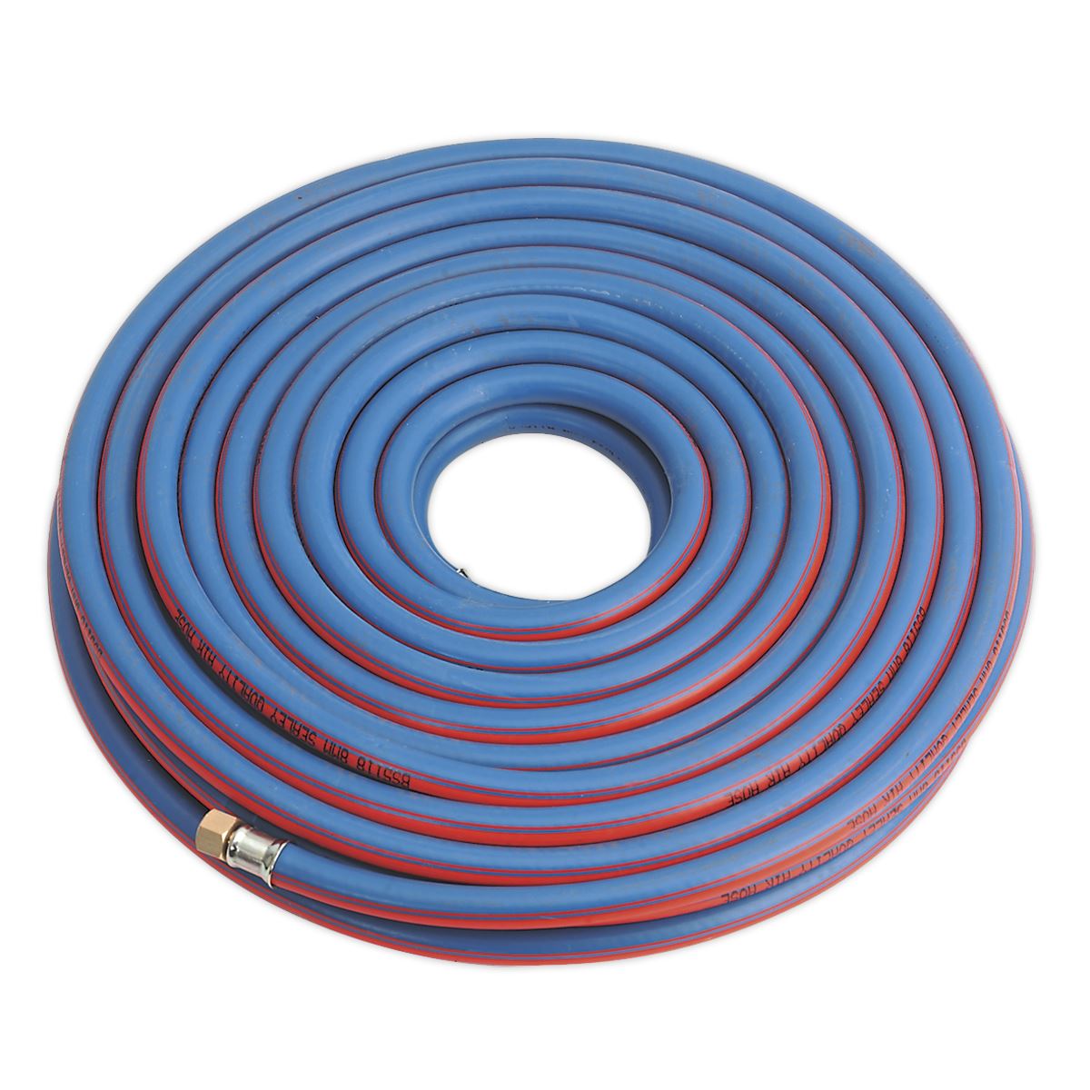 Sealey Air Line Hose 20m x 8mm with 1/4"BSP Unions Extra Heavy Duty AH20R