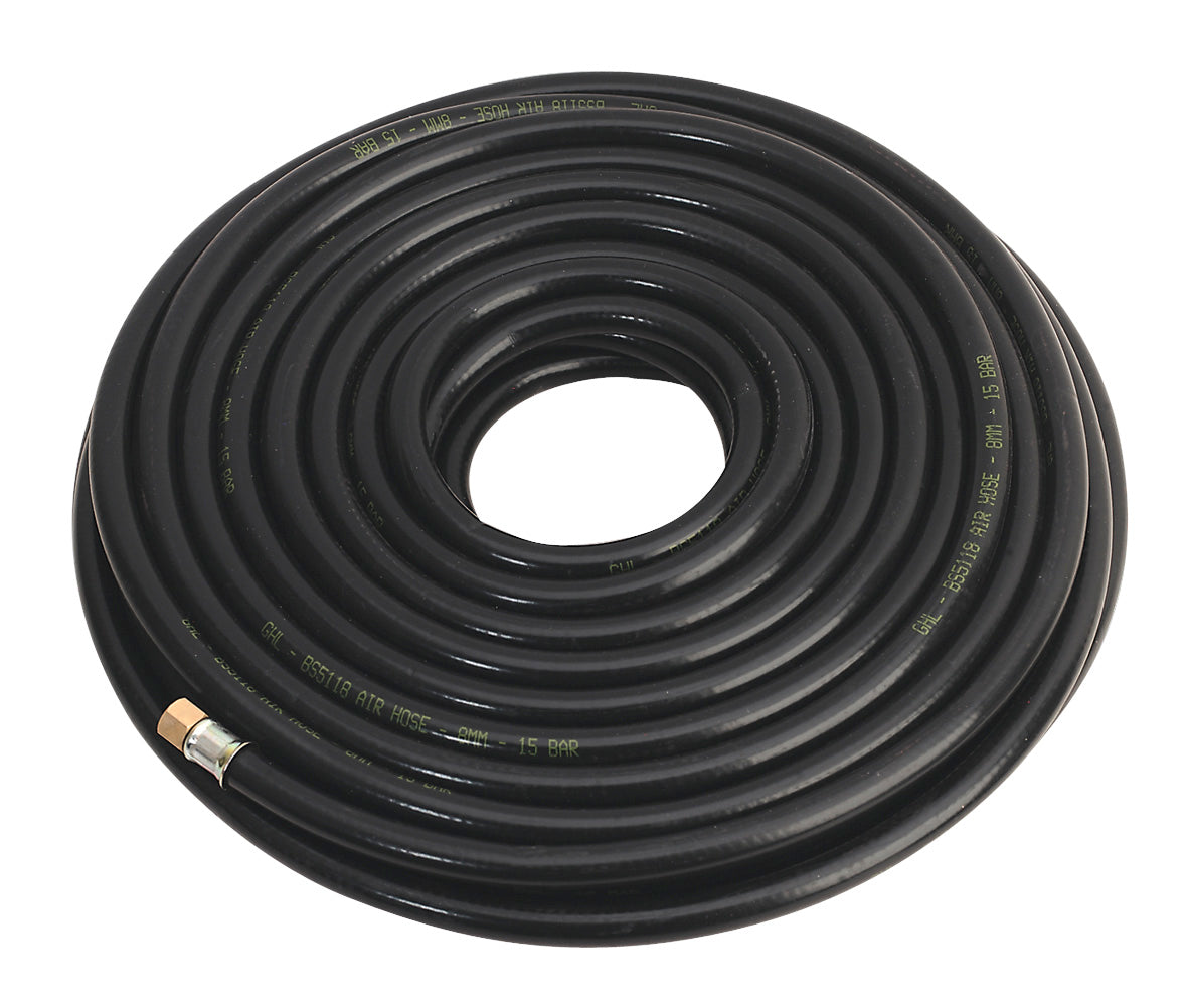 Sealey Air Line Hose 20m x 8mm with 1/4"BSP Unions Heavy Duty AH20RX
