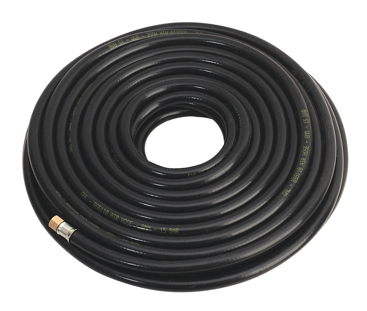 Sealey Air Line Hose 30m x 8mm with 1/4"BSP Unions Heavy Duty AH30RX