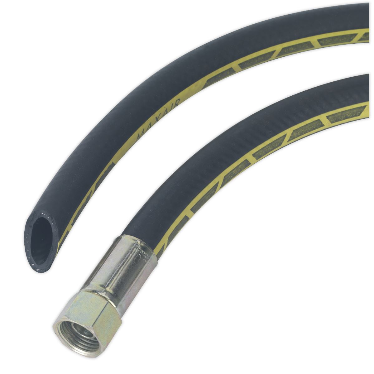 Sealey Air Line Hose 5m x 13mm with 1/2"BSP Unions Extra Heavy Duty AH5R/12