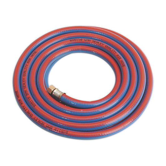 Sealey Air Line Hose 5m x 8mm with 1/4"BSP Unions Extra Heavy Duty AH5R