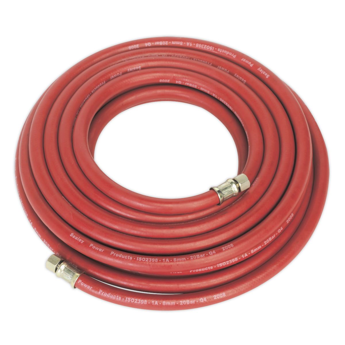 Sealey Air Line Hose 10m x 8mm with 1/4"BSP Unions AHC10