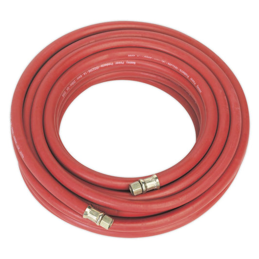 Sealey Air Line Hose 15m x 8mm With 1/4"BSP Unions AHC15