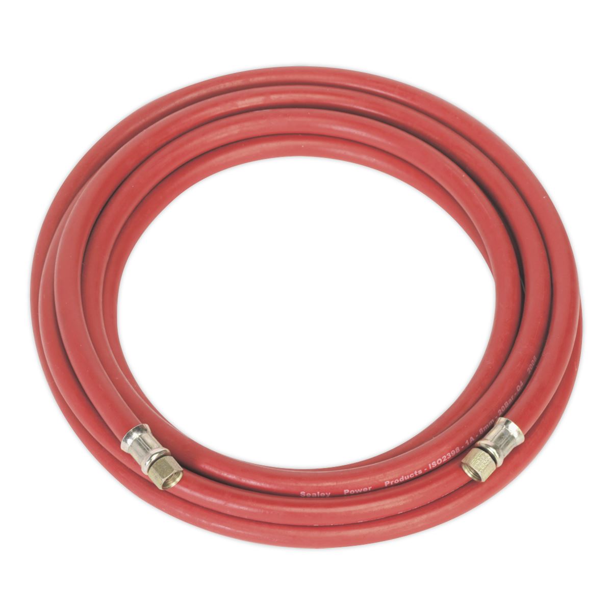 Sealey Air Line Hose 5m x 8mm With 1/4"BSP Unions AHC5