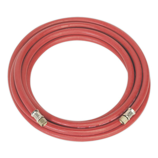 Sealey Air Line Hose 5m x 8mm With 1/4"BSP Unions AHC5