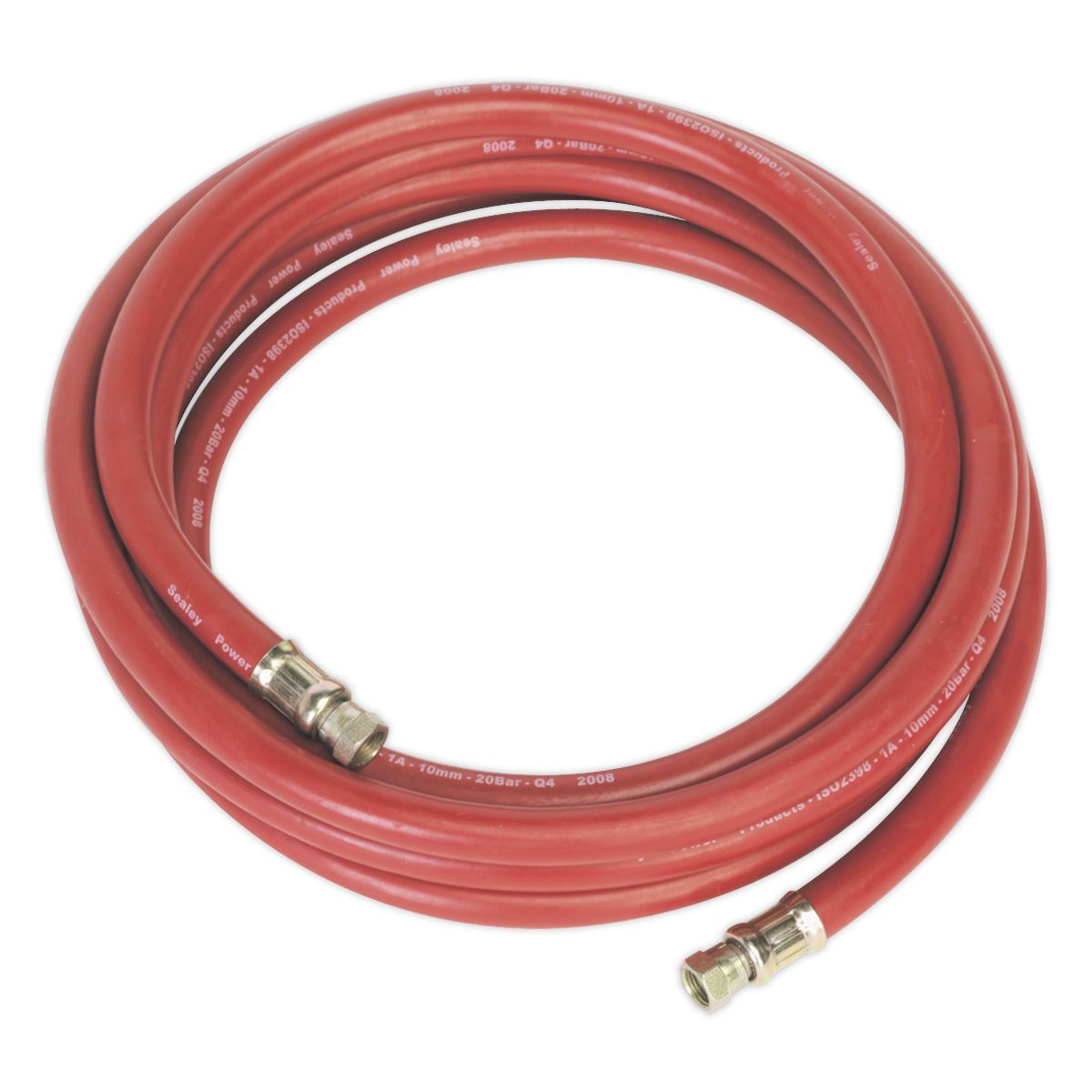 Sealey Air Line Hose 5m x 10mm With 1/4"BSP Unions AHC538