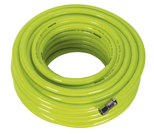 Sealey Air Line Hose High Visibility 20m x 8mm with 1/4"BSP Unions AHFC20