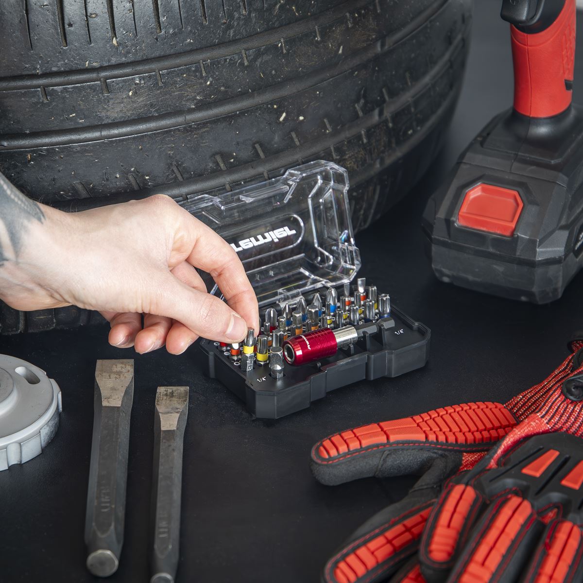 Sealey Colour-Coded Bit Set 32pc AK2110