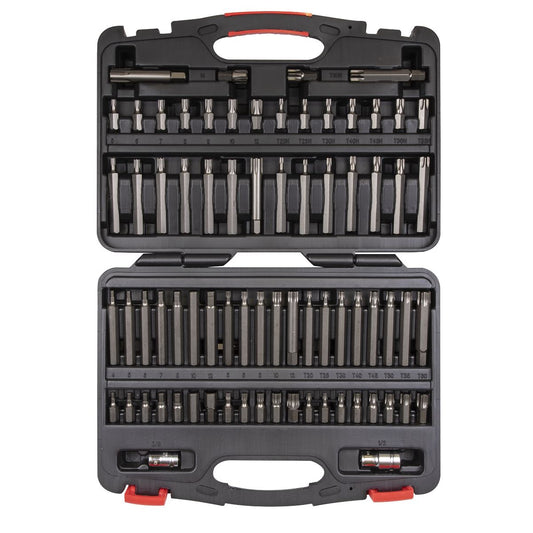 Sealey TRX-Star*/Security TRX-Star*/Hex/Ribe/Spline Bit Set 74pc 3/8" & 1/2"Sq Drive AK21974P