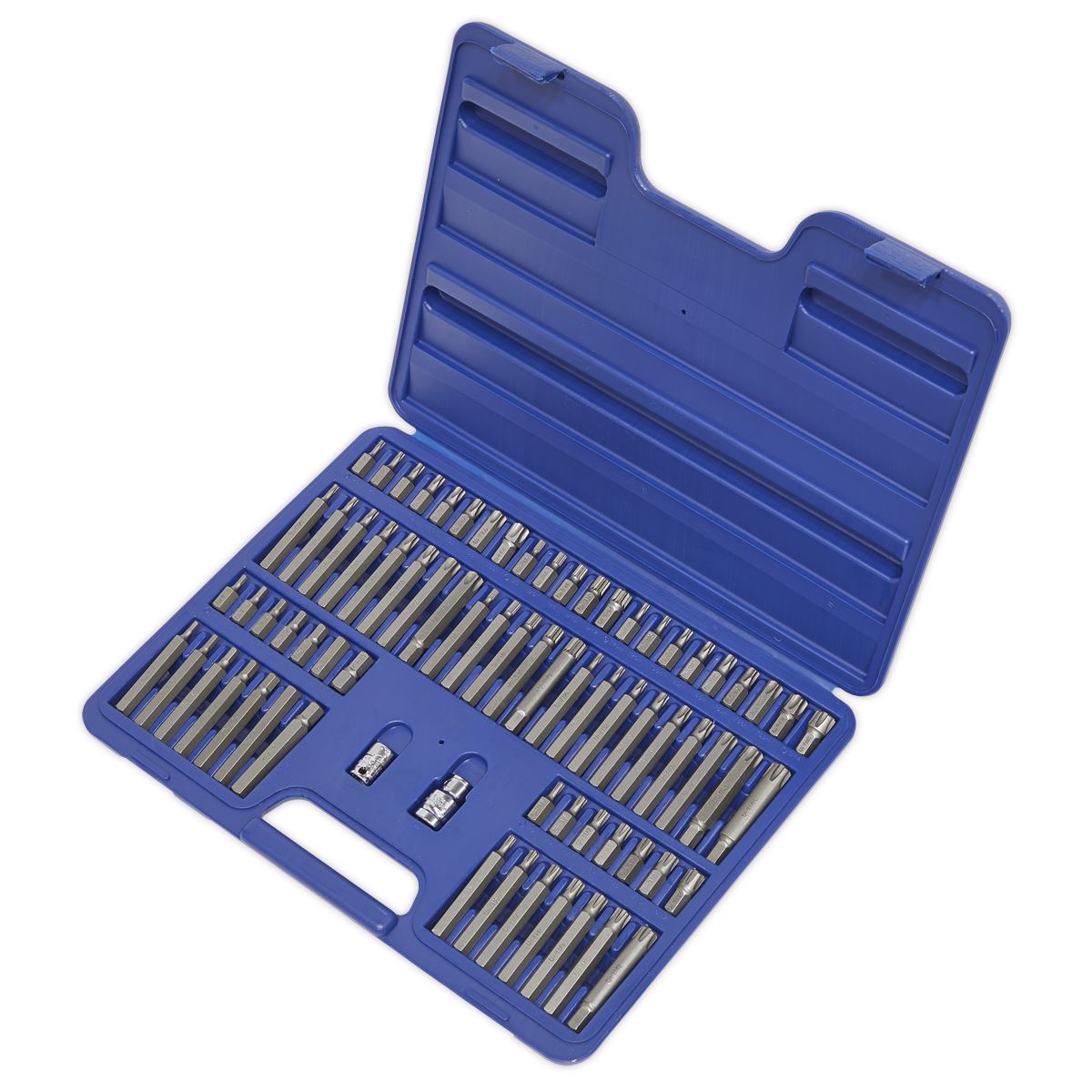 Sealey TRX-Star/Security TRX-Star/Hex/Ribe/Spline Bit Set 74pc 3/8" & 1/2"Sq Drive AK21974
