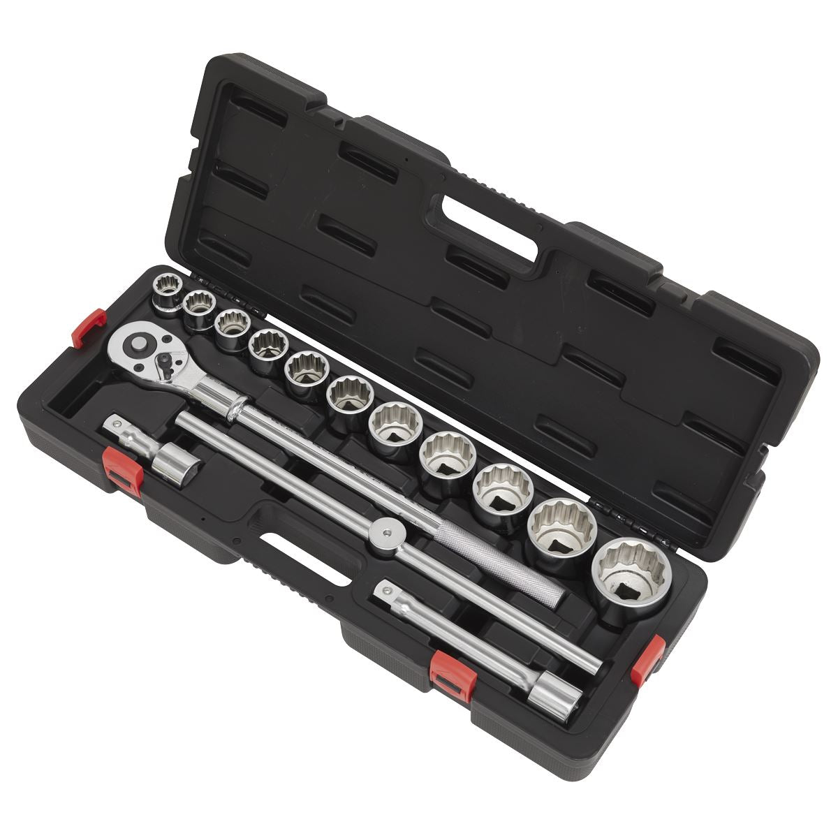 Sealey Metric Socket Set 3/4"D 12 point WallDrive 15pc Standard Length AK2583