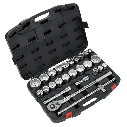 Sealey Socket Set 26pc 3/4"Sq Drive 12 point WallDrive Metric Imperial AK2584