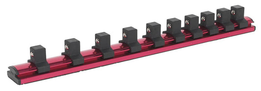 Sealey Socket Retaining Rail Magnetic 1/2"Sq Drive 10 Clips AK27084
