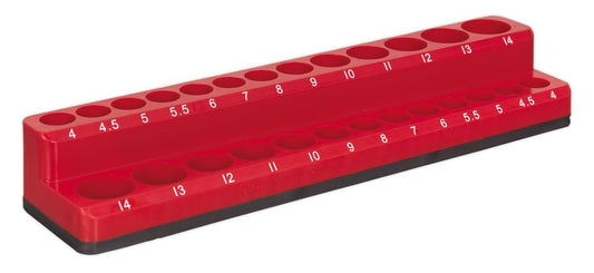 Sealey 1/4"Sq Drive Magnetic Socket Holder Capacity 26 Sockets AK27085