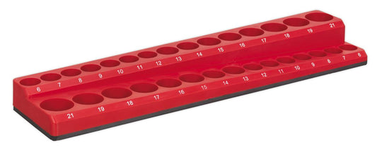 Sealey 3/8"Sq Drive Magnetic Socket Holder Capacity 30 Sockets AK27086