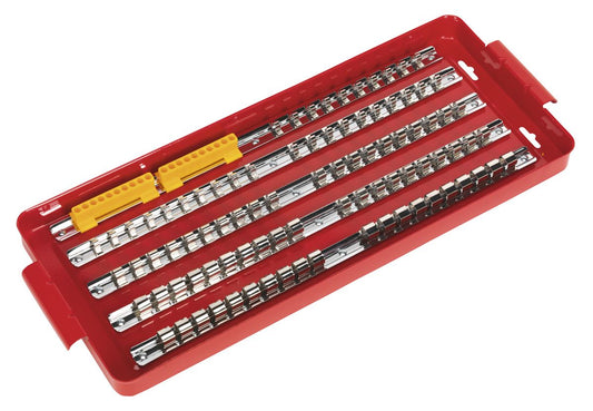 Sealey Socket Rail Tray 1/4" 3/8" & 1/2"D Steel Tray Has Five 430mm rails AK272