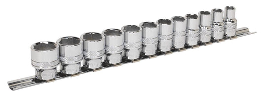Sealey Metric Socket Set 12pc 3/8"Sq Drive Lock On 6pt Standard Length AK2741