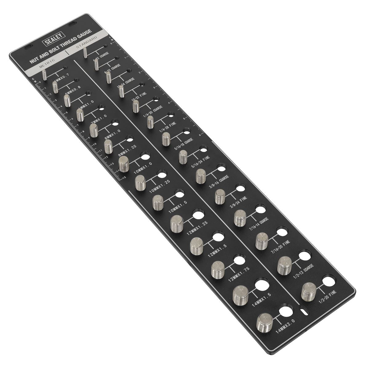 Sealey Metric/Imperial Nut & Bolt Thread Checker AK28