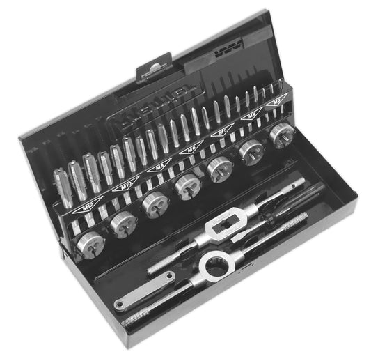 Sealey Tap & Die Set 32pc Split Dies HSS 4341 Metric AK3015HSS