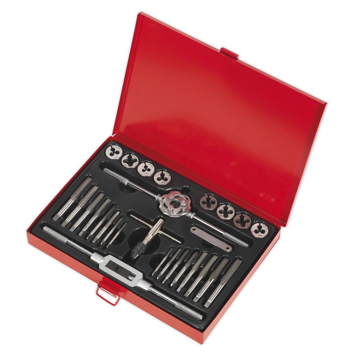 Sealey Tap & Die Set 28pc Split Dies Imperial BSW AK3028BSW