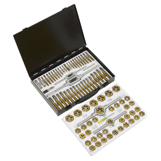 Sealey Tap & Die Set Hexagonal Metric & SAE/Imperial 86pc AK3086HIM