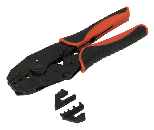 Sealey Ratchet Crimping Tool Interchangeable Jaws AK3857
