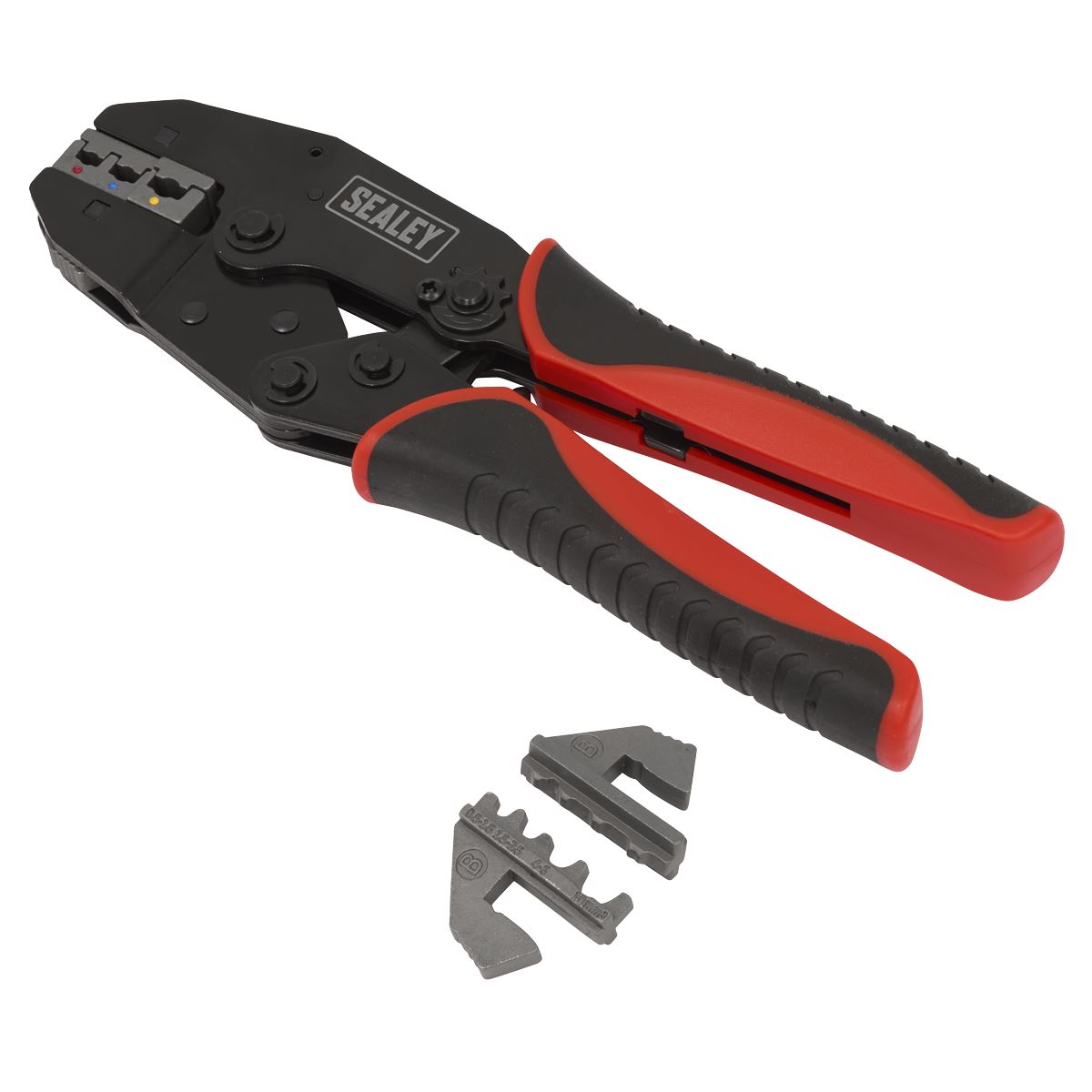Sealey Ratchet Crimping Tool Interchangeable Jaws AK3857