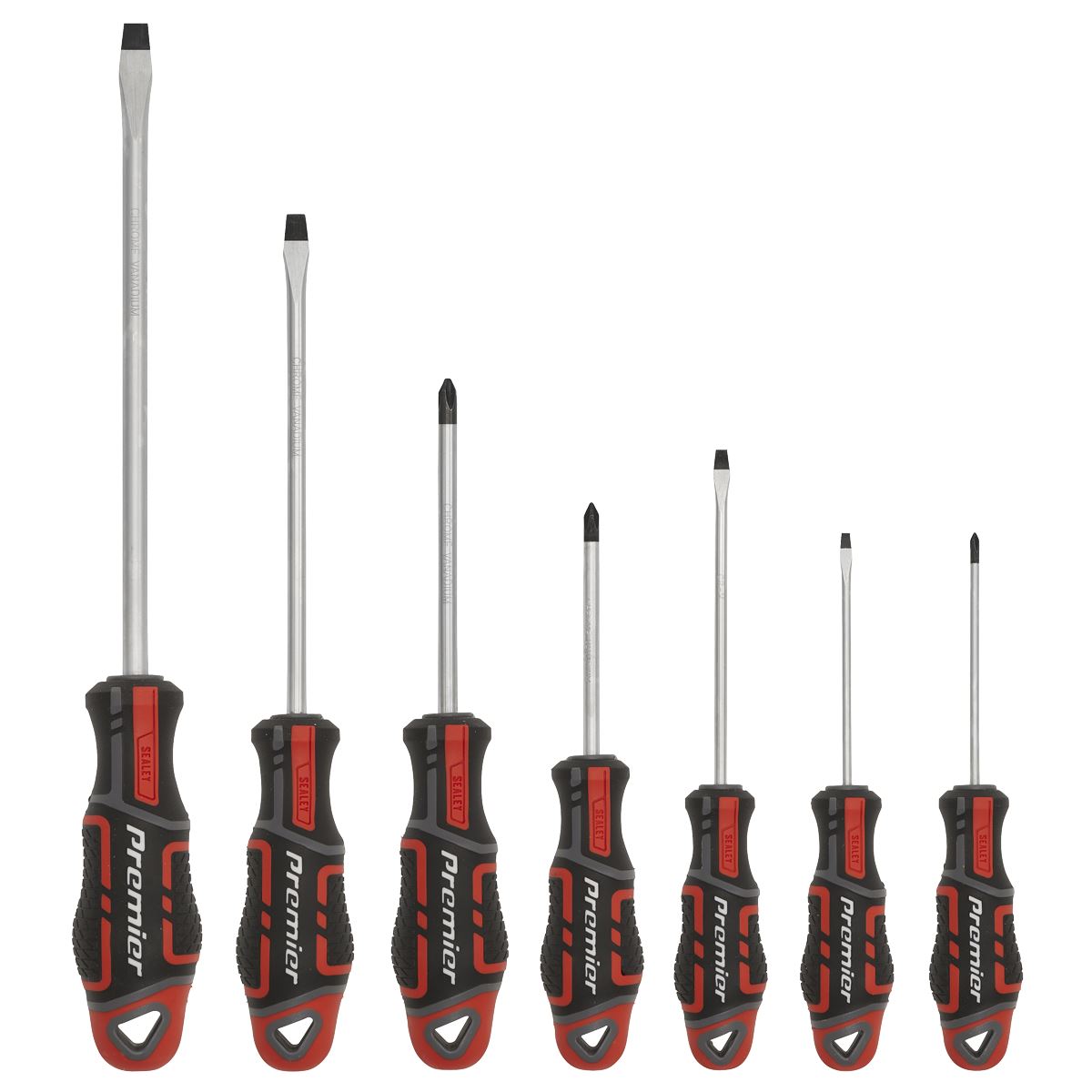 Sealey Screwdriver Set 7pc GripMAX&reg; - Red AK4321