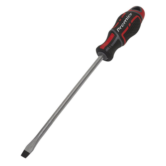 Sealey Screwdriver Slotted 8 x 200mm GripMAX&reg; AK4357