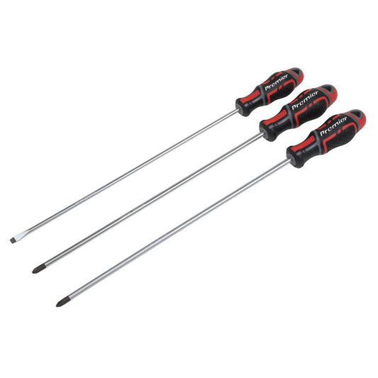 Sealey GripMAX&reg; Screwdriver Set Long 3pc AK4372