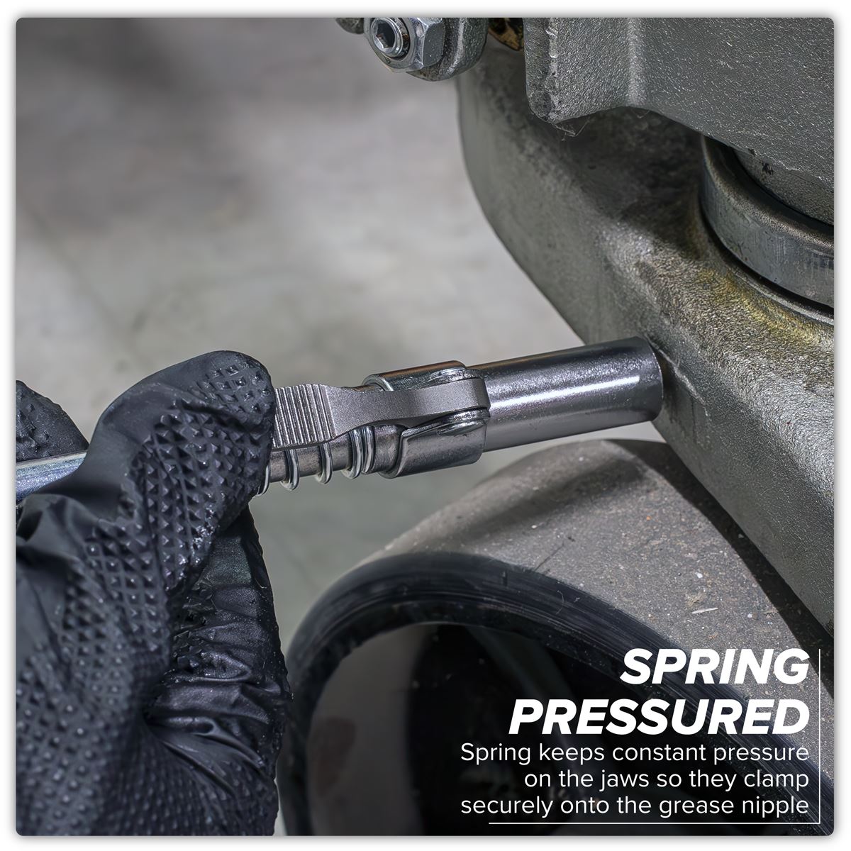 Sealey Single Handle Grease Gun Coupler Leak Proof Max Pressure 10,000psi AK452