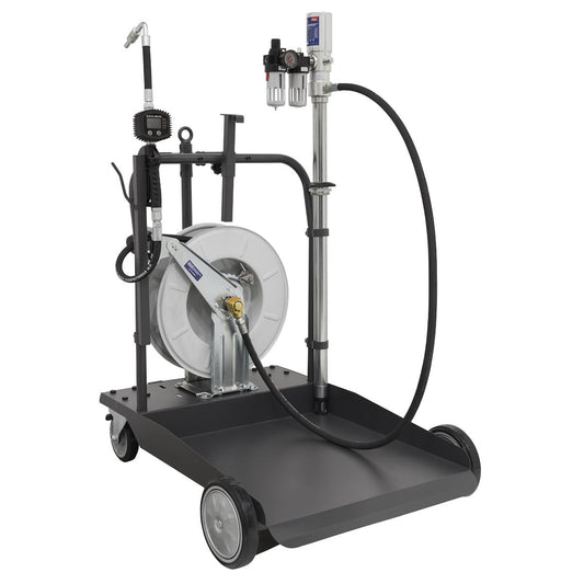 Sealey Oil Dispensing System Air Operated with 10m Retractable Hose Reel AK4562D