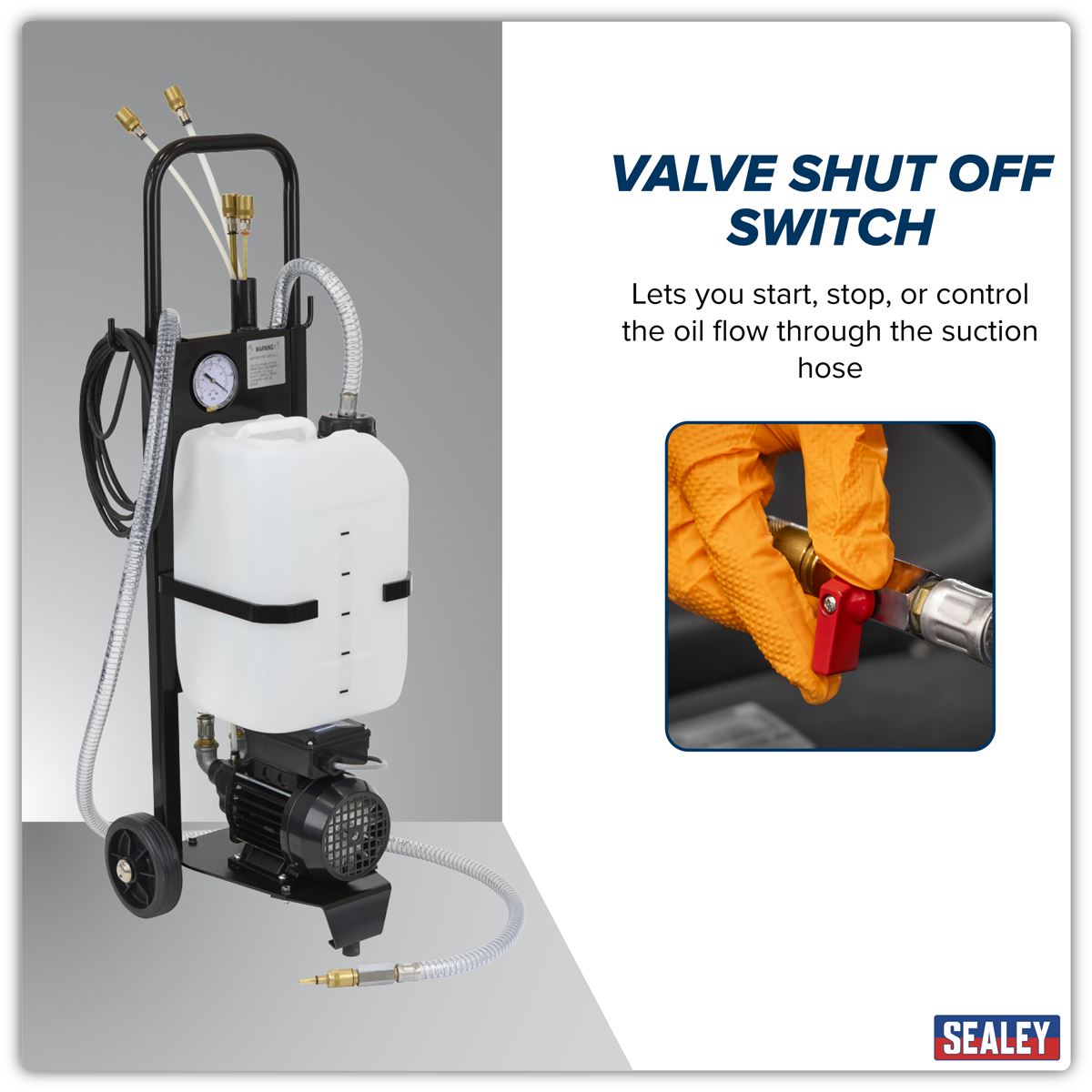 Sealey Oil Extractor Mobile 230V AK466D