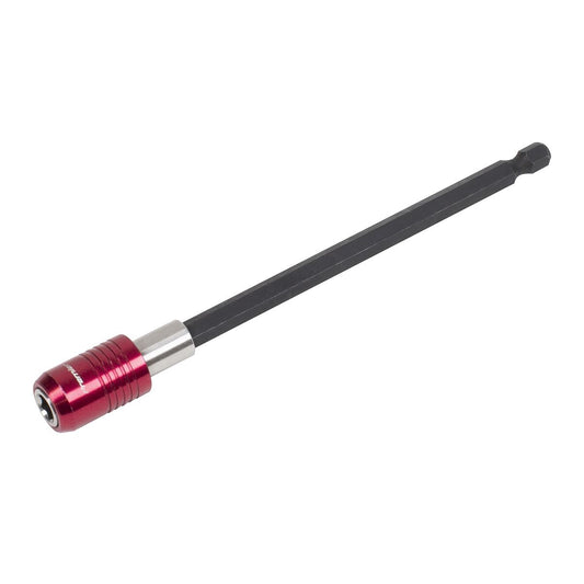 Sealey 1/4" Bit Holder Magnetic Quick Chuck 150mm Hex Drive AK49251